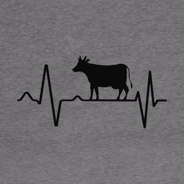 Cow heartbeat by Foxxy Merch